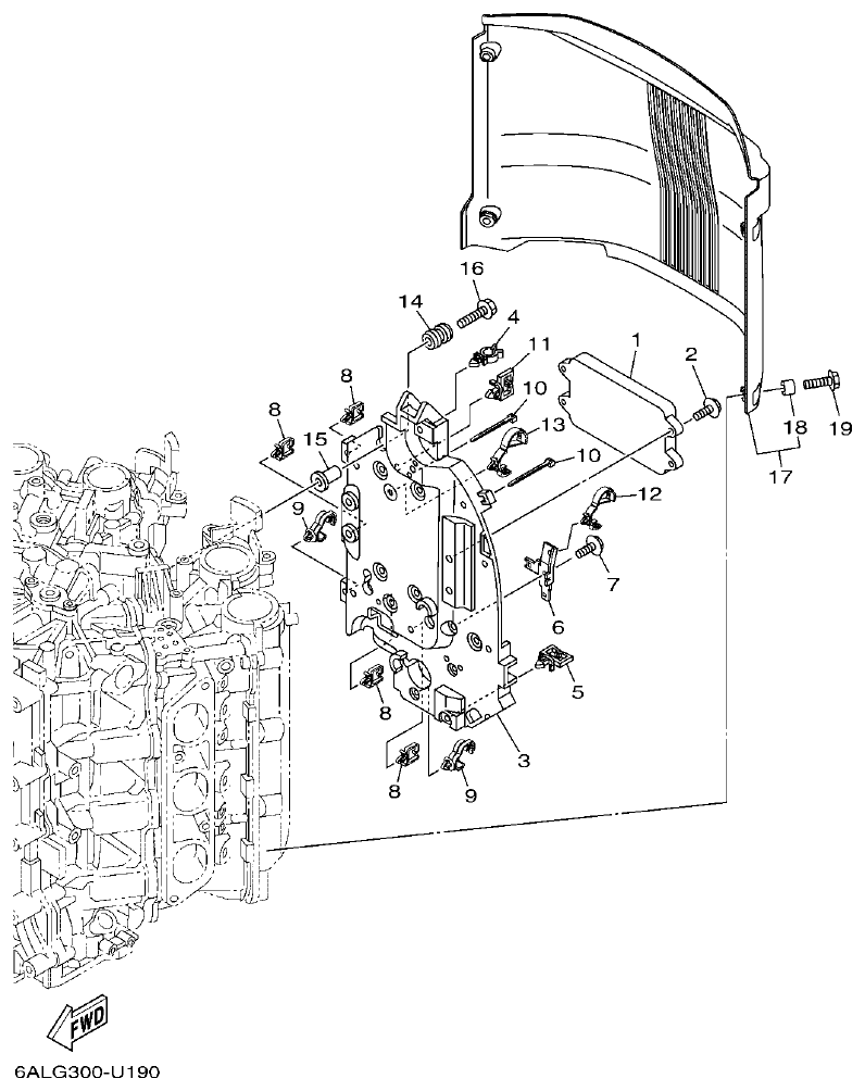 Yamaha F250HET, FL250HET ELECTRICAL 2 parts diagram
